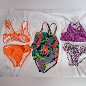 Toddler girl neon swim bundle Cat & Jack size 2t